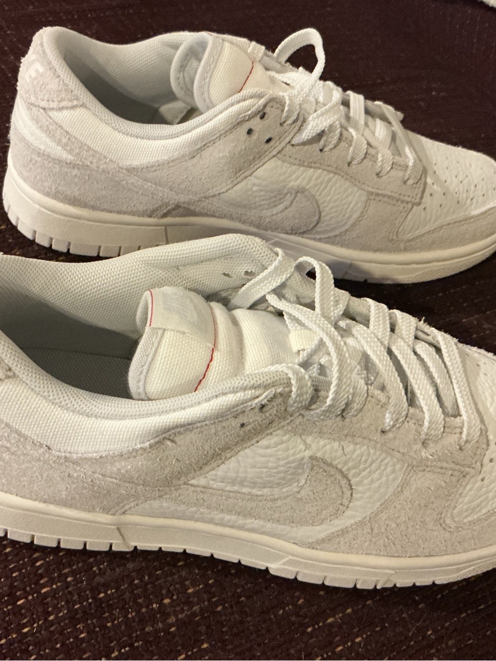 Nike Dunk Low White Low-Top Sneakers brand new no box, women’s 8.5 style HJ5777 - Picture 2 of 5